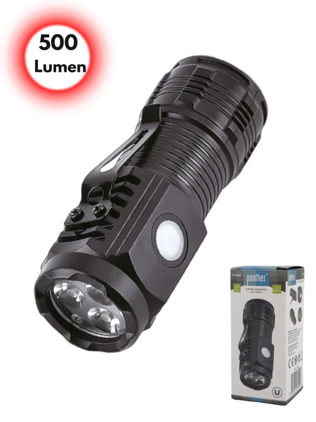 PANTHER PT-8433 Usb Şarjlı El Feneri - 500 Lumen