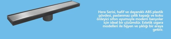 Borden Hera.1.50.stn.kare Duş Kanalı Satine 50cm Q50