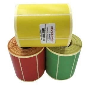 RENKLİ TERMAL BARKOD ETİKETİ 40X20 5'Lİ 5000 ADET