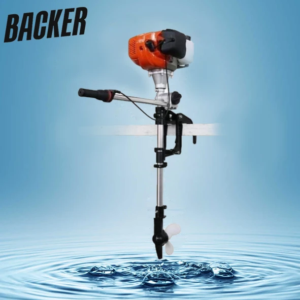 Backer Bp500 Benzin Motorlu Dıştan Takmalı Tekne Bot Kayık Aparatı  3,5 hp