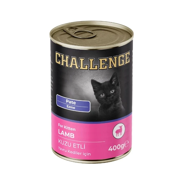 Challenge Pate Kuzu Etli Yavru Kedi Konservesi 400 gr