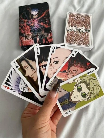 İskambil Kağıdı Jujutsu Kaisen Poker Oyun Kartı Destesi 54 adet - 2