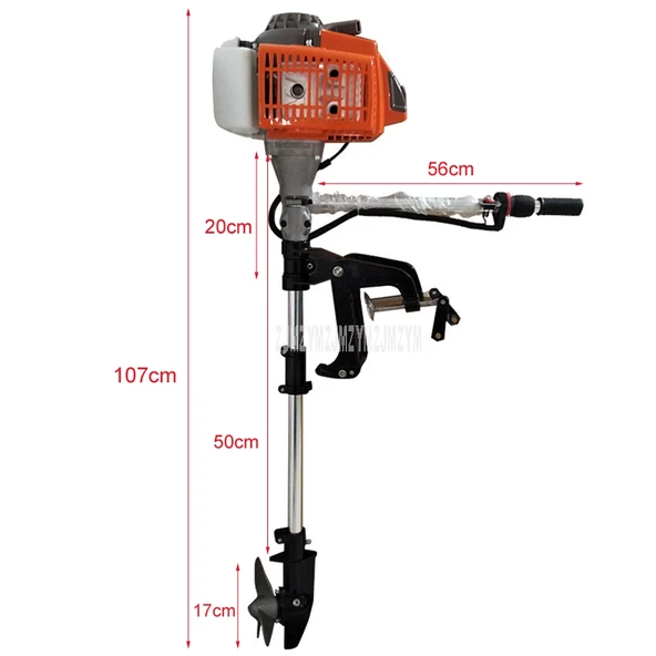 Backer Bp500 Benzin Motorlu Dıştan Takmalı Tekne Bot Kayık Aparatı  3,5 hp - 2