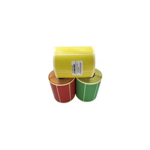 RENKLİ TERMAL BARKOD ETİKETİ 40X20 5 Lİ 5.000´Lİ (YEŞİL)