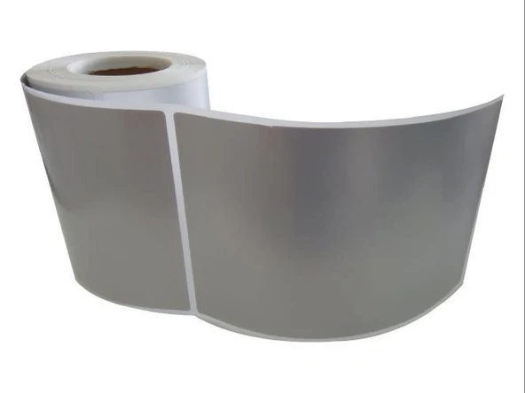 SİLVER MAT BARKOD ETİKETİ 150X100 TEKLİ 200 ADET ürün görseli