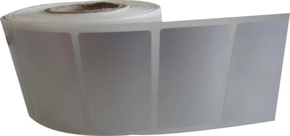 SİLVER MAT BARKOD ETİKETİ 40X80 1000 ADET