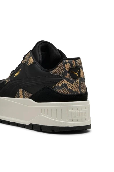 Puma Karmen II Idol Snake Chic 400395 02 Kadın Sneaker Ayakkabı Siyah Altın 36-40 - 6