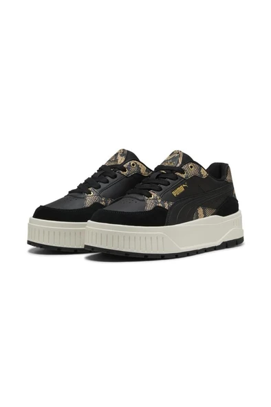 Puma Karmen II Idol Snake Chic 400395 02 Kadın Sneaker Ayakkabı Siyah Altın 36-40