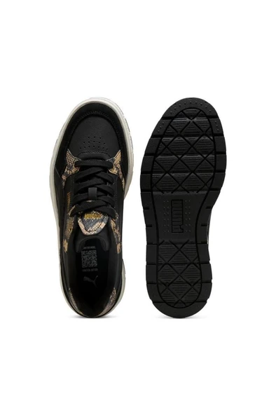 Puma Karmen II Idol Snake Chic 400395 02 Kadın Sneaker Ayakkabı Siyah Altın 36-40 - 3
