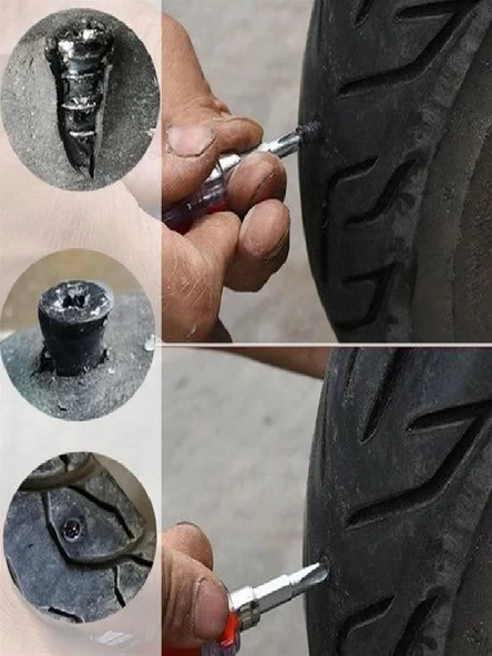 Buffer 10 Adet Çok Amaçlı Kolay Kullanılabilir Lastik Tamir Kauçuğu - 4