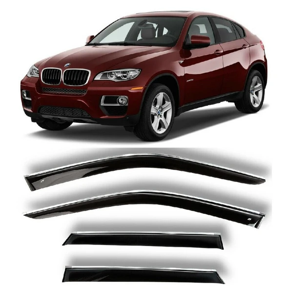 Bmw X6 E71 2008 2015 Kromlu Cam Rüzgarlığı İthal