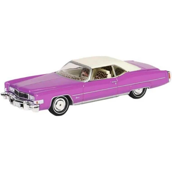 Nessiworld Greenlight 1/64 Hollywood Series 41- Clarence and Alabama 1974 Cadillac Eldorado Convertible (Top Up) - 2