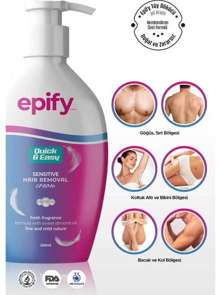 Epify Tüy Dökücü Krem 250 Ml Tüm Ciltler - 4