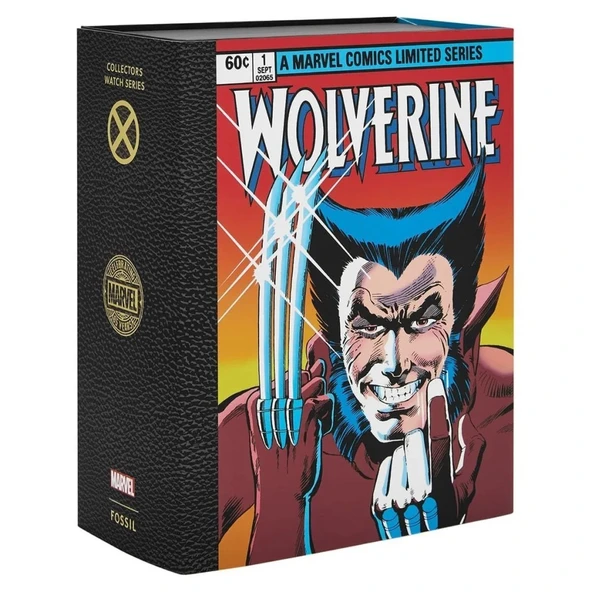 Fossil FLE1195SET Marvel x Fossil Limited Edition WOLVERINE Erkek Kol Saati - Resim 5