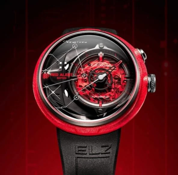 The Electricianz The Red Alert Edition ZZ-D1C/03-CRD Erkek Kol Saati