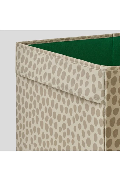 Kaliteli Çok Amaçlı Düzenleme Kutusu 55x33x33 Cm İkea Saklama Kutusu Polyester Bej Düzenleyici - 4