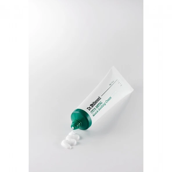 Dr.Different Cica Metal Quick Soothing Cream - Hassas ve Yağlı Ciltler İçin Derma Metal ve Cica İçerikli Hafif Bakım Kremi - 2