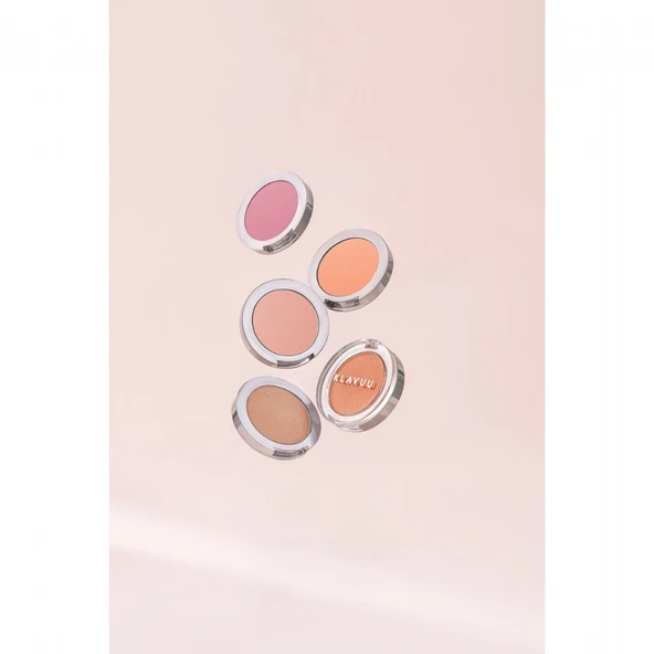 Klavuu Urban Pearlsation Natural Powder Blusher Champagne Nude #1 - İnci Tozu İçeren Allık - 2