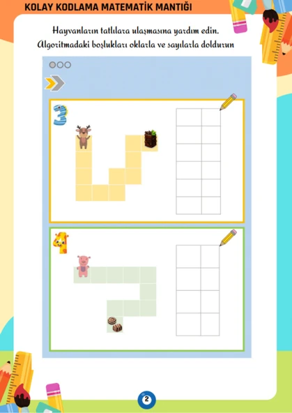 Oklarla Kodlama YAZ-SİL Kitabı - 2