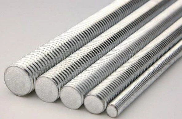 Galvanizli Gijon Saplama Tij M6 1 Metre DIN 975