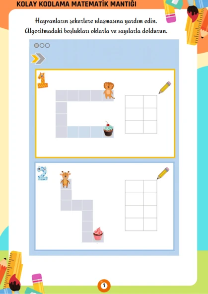 Oklarla Kodlama YAZ-SİL Kitabı - 3