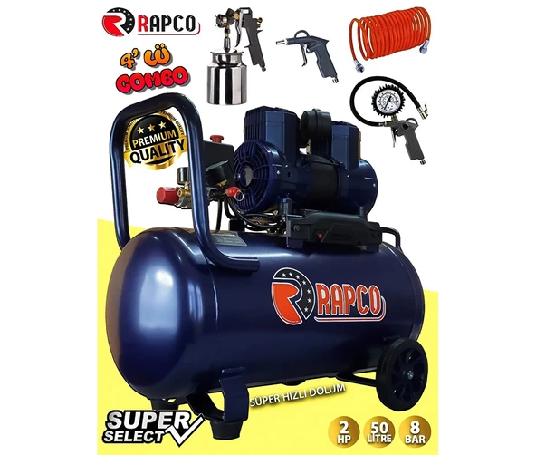 Rapco 50 LT Sessiz Elektrikli Kompresör - 6