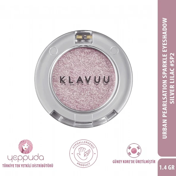 Klavuu Urban Pearlsation Sparkle Eyeshadow Silver Lilac #Sp2 - İnci Tozu İçeren Far