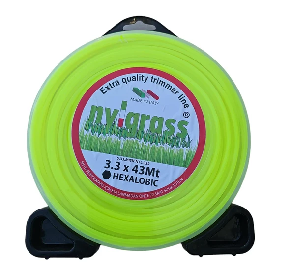 Nylgrass Yüksek Kaliteli Tırpan Misinası 3.3 mm 44 Metre