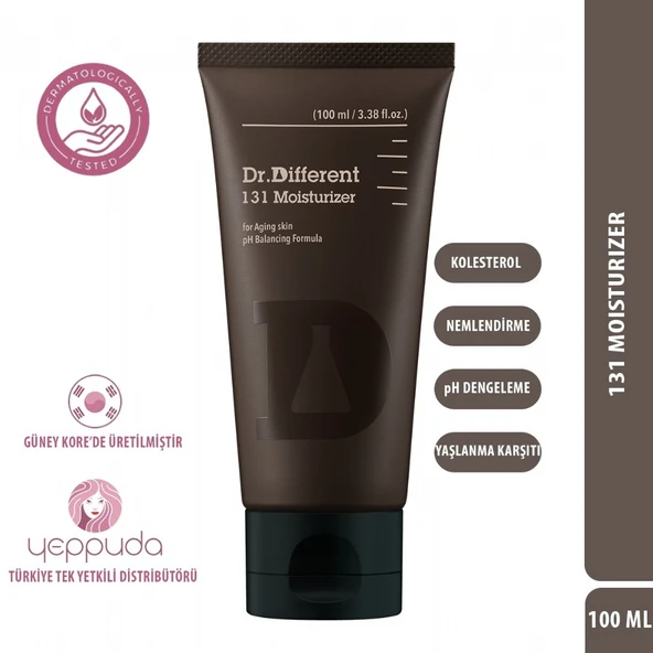 Dr.Different 131 Moisturizer - Yaşlanma ve Kırışıklık Karşıtı Kolesterol İçerikli Nemlendirici Krem - 6