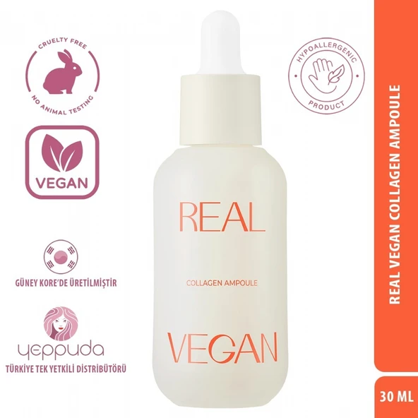 Klavuu Real Vegan Collagen Ampoule Niasinamid ve Bitkisel Kolajen İçeren Aydınlatıc Kırışıklık Karşıtı Ampul