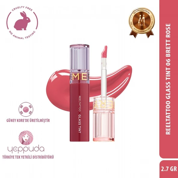 Merythod Reeltattoo Glass Tint 06 Brett Rose - Parlak Bitişli Tint