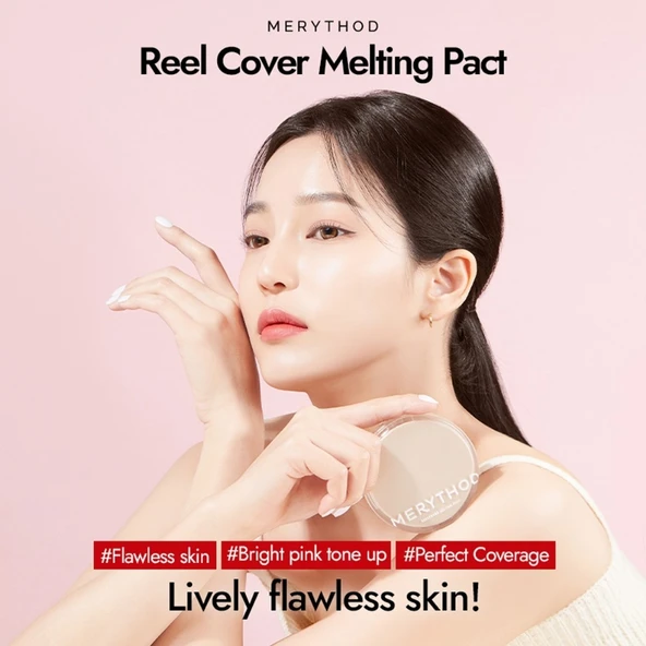 Merythod Reelcover Melting Pact 01 Pure Ivory SPF50+PA++++ - Yağlı Ciltler İçin Yüksek Kapatıcı Fondöten - 2