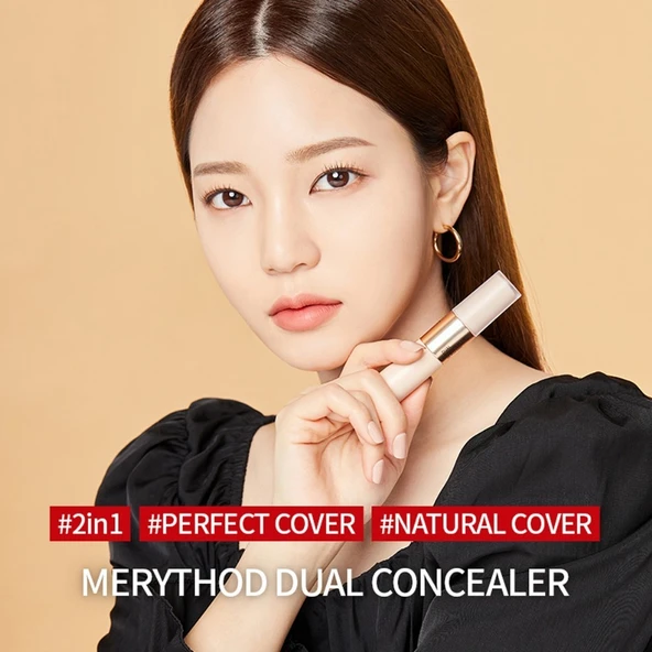 Merythod Dual Concealer 02 Natural Beige - Çift Uçlu Kapatıcı (Stick ve Likit) - 2