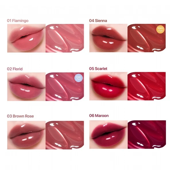 Merythod Dewy Jelly Lip 06 Maroon - Parlak ve Nemli Görünüm Sağlayan Tint - Resim 3