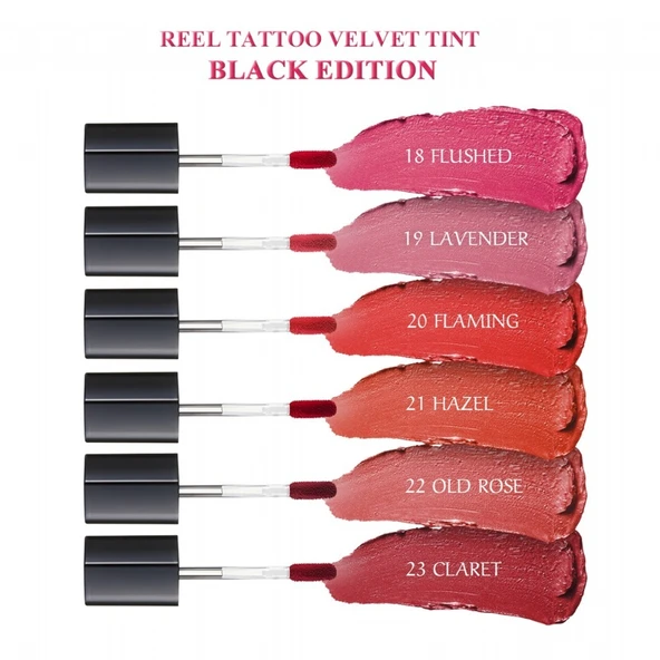 Merythod Reeltattoo Velvet Tint 21 Hazel - Mat Bitişli Kadifemsi Dokulu Tint - 8