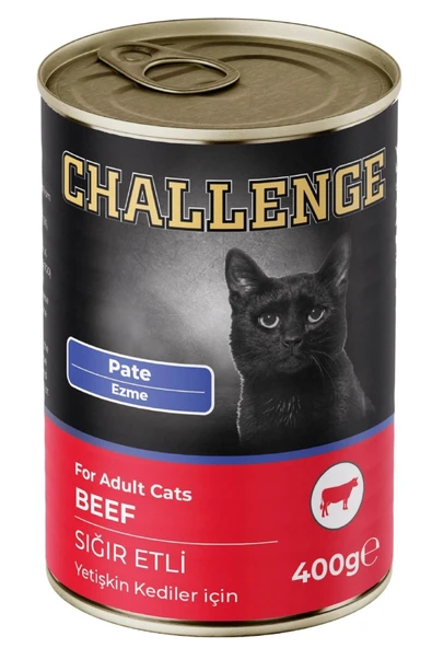 Challenge Pate Sığır Etli Yetişkin Kedi Konservesi 400 gr