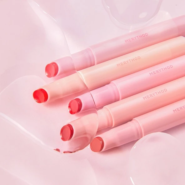 Merythod Dewy Melting Balm 02 Peach Coral - Yoğun Nemlendirici ve Parlak Bitişli Dudak Balmı - Resim 3