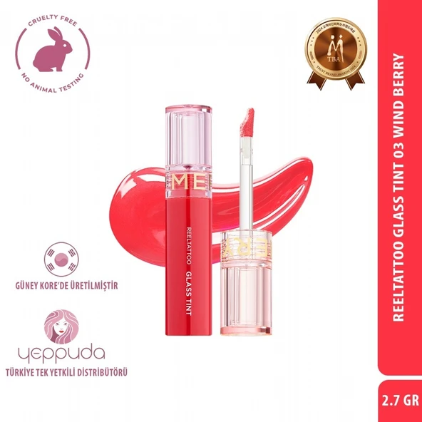 Merythod Reeltattoo Glass Tint 03 Wind Berry - Parlak Bitişli Tint