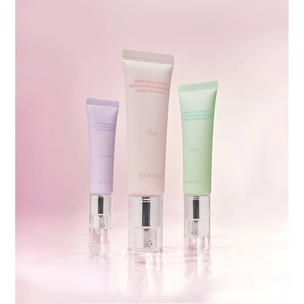 Klavuu White Pearlsation ideal Actress Backstage Cream Spf30 Pa++ Rose - Kore İncisi İçeren Tone-Up Krem - 3