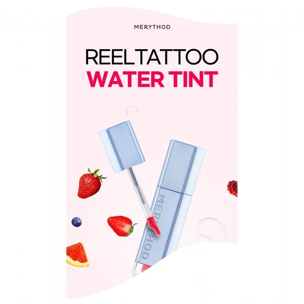Merythod Reeltattoo Water Tint 12 Cluny Peach - Gün Boyu Kalıcı Doğal Görünüm Sağlayan Tint - Resim 6