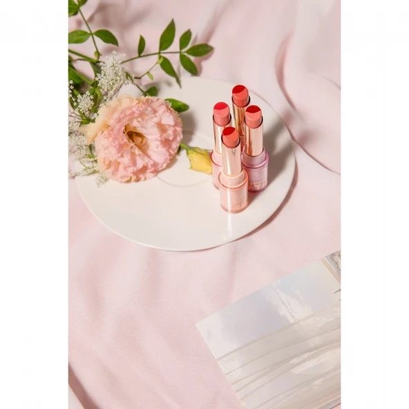 Merythod Glossy Twotone Lip Stick 03 Cherry Brick - Çift Tonlu Ruj - Resim 3