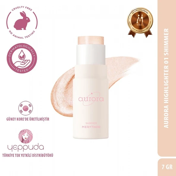 Merythod Aurora Highlighter 01 Shimmer - Nemlendirici Stick Highlighter
