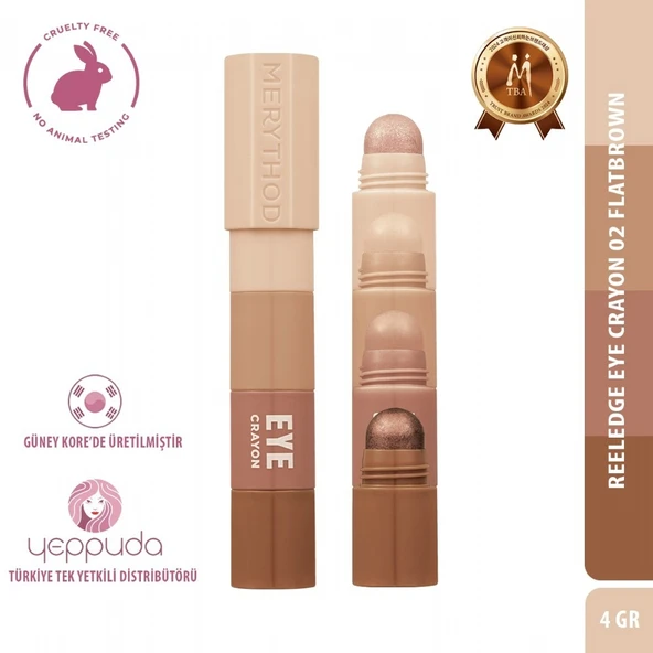 Merythod Reeledge Eye Crayon 02 Flatbrown - 4 Renkli Eye Crayon