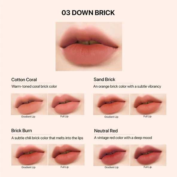Merythod Reeledge Lip Crayon 03 Dawn Brick - 4 Renkli Lip Crayon - 2