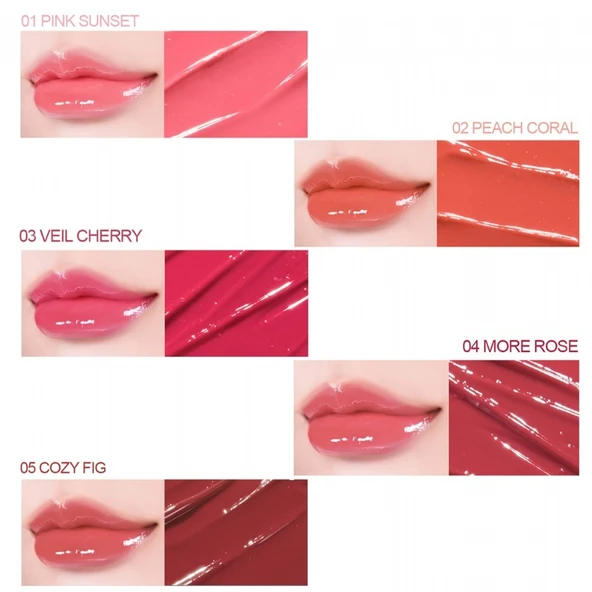 Merythod Dewy Melting Balm 02 Peach Coral - Yoğun Nemlendirici ve Parlak Bitişli Dudak Balmı - Resim 4