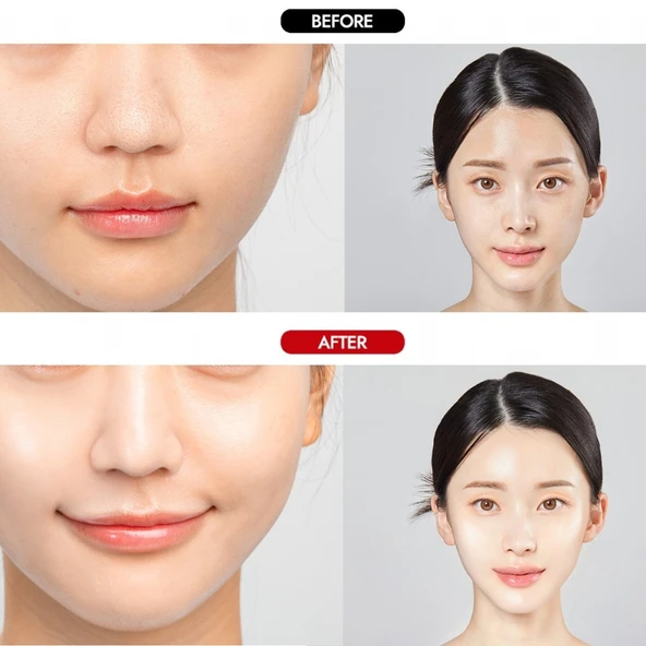 Merythod Water Glow Cushion 01 Pure Ivory SPF38+PA+++ - Nemli Bitiş Sağlayan Glass Skin Fondöten - 2