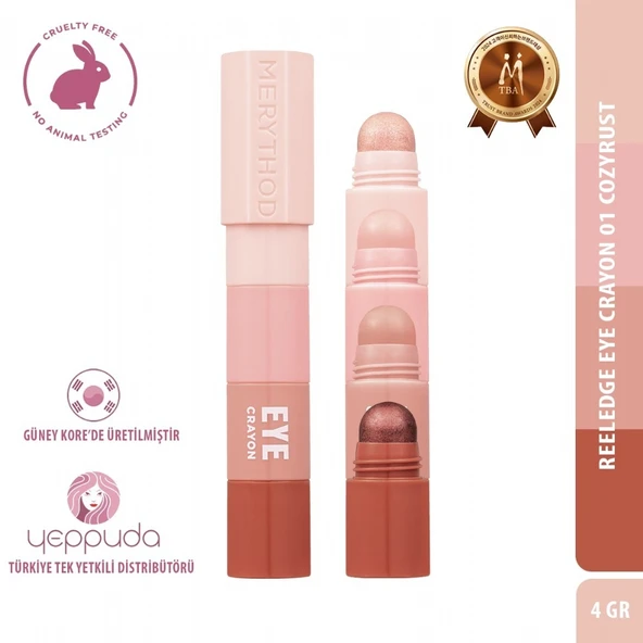 Merythod Reeledge Eye Crayon 01 Cozyrust - 4 Renkli Eye Crayon