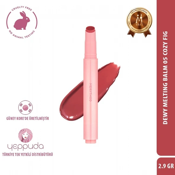 Merythod Dewy Melting Balm 05 Cozy Fig - Yoğun Nemlendirici ve Parlak Bitişli Dudak Balmı
