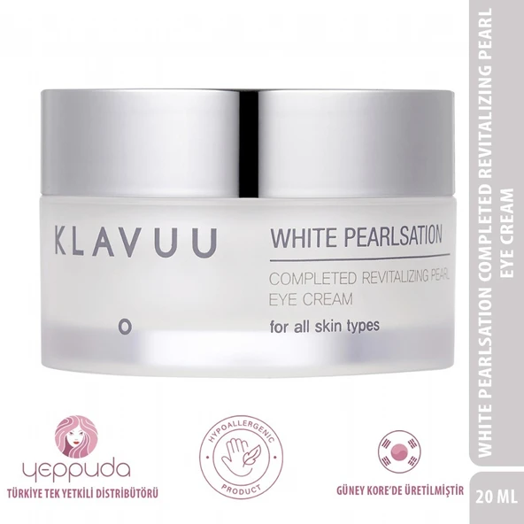 Klavuu White Pearlsation Completed Revitalizing Pearl Eye Cream - Kore İncisi Özlü Kırışıklık Karşıtı ve Aydınlatıcı Göz Kremi