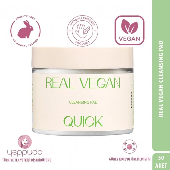 Klavuu Real Vegan Cleansing Pad - Houttuynia Cordata Özlü Vegan Temizleyici Ped - 3